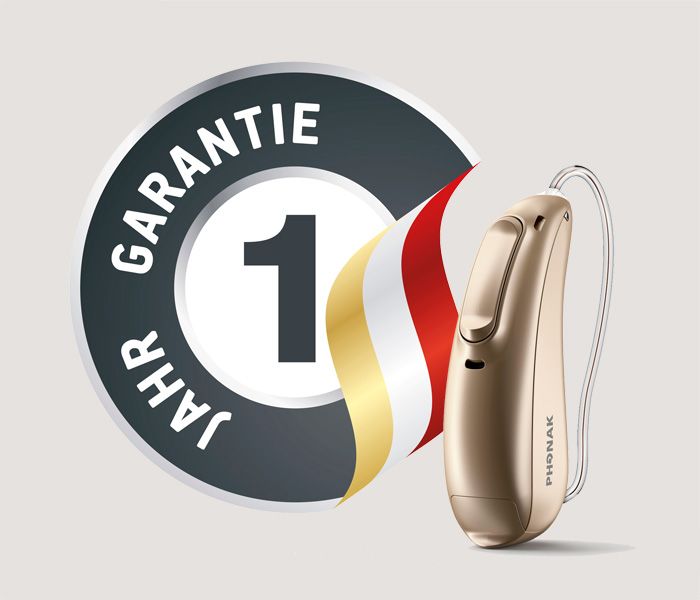 1 Jahr Garantie Hörgeräte