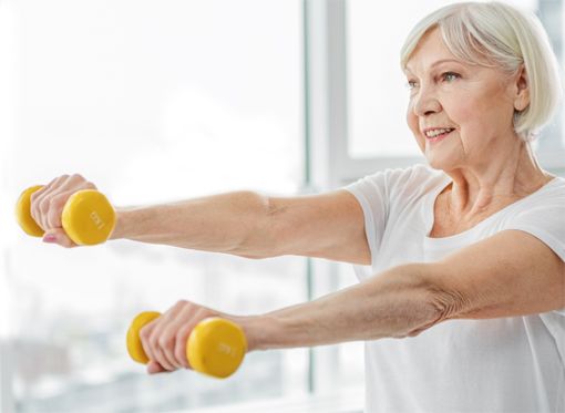 Fitness alte frau