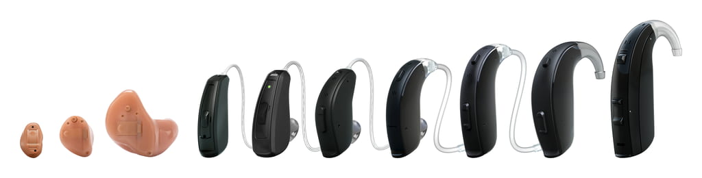 ReSound Key Bauformen: Im-Ohr, RIE und HdO