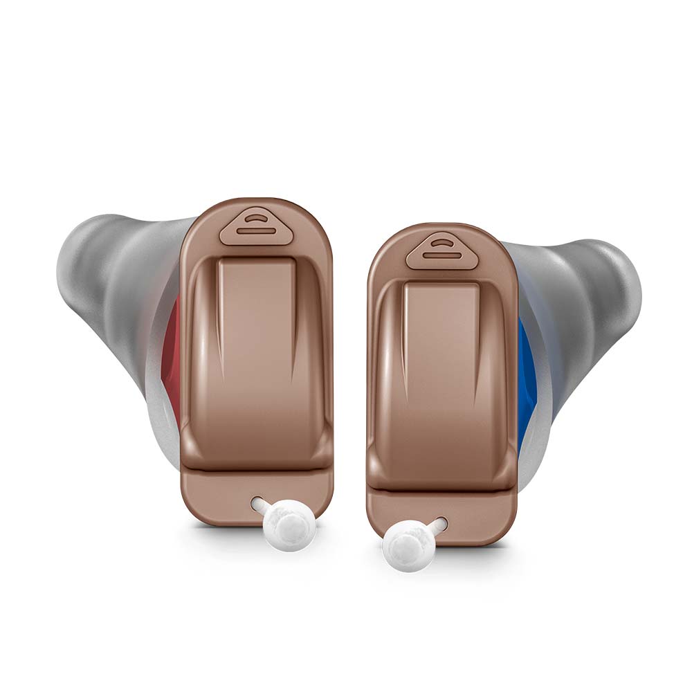 Signia Silk X CIC-Hörgeräte-Paar in Mocha